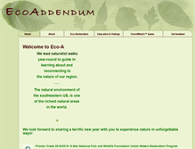 Tablet Screenshot of ecoaddendum.org